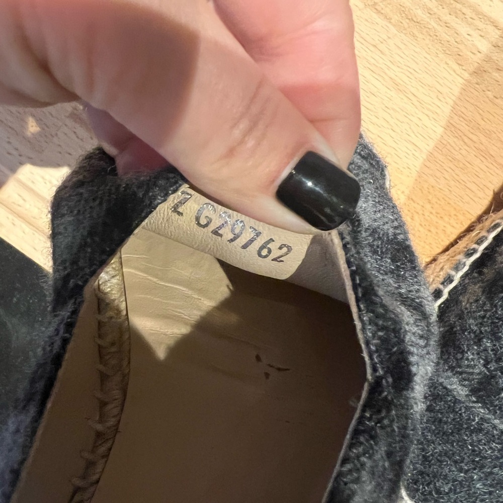 CHANEL Black and Gray Checkered Espadrilles - Picture 7 of 9